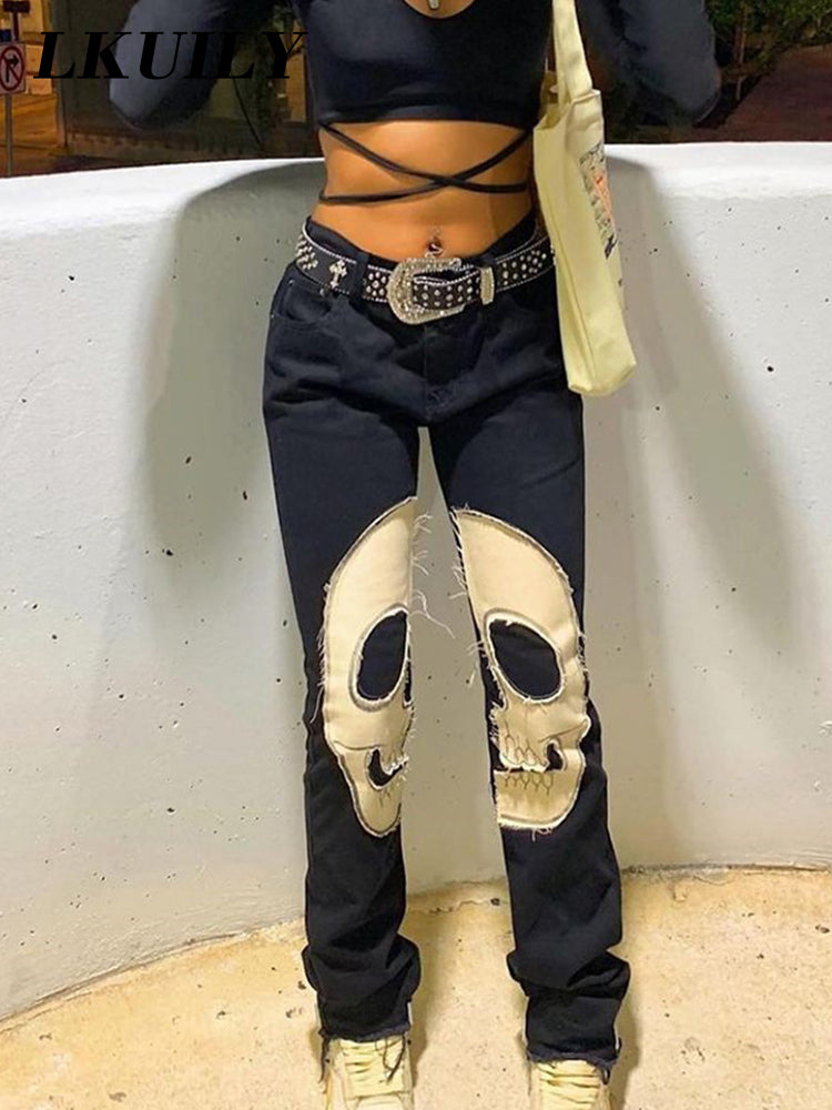 Printed Skull jeans - jeans - NosCiBe