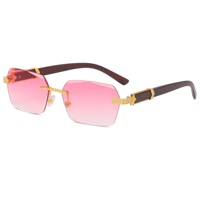Rimless Steampunk Frameless Sunglasses - Sunglasses - NosCiBe