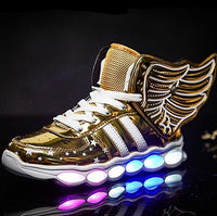 Thumbnail for Fashion shoes kids led usb charging glowing sneakers