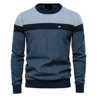 Thumbnail for Spliced Cotton Men's Sweater - Men's Sweater - NosCiBe