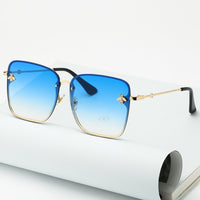 Thumbnail for Lady Oversize Rimless Square Sunglasses - Square Sunglasses - NosCiBe