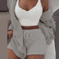 Thumbnail for Flannel Velvet Pajamas Set - Sleepwear - NosCiBe