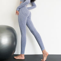 Thumbnail for Women black seamless leggings tummy control - Legging - NosCiBe