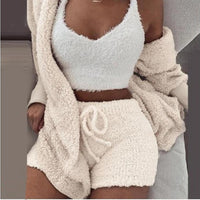 Thumbnail for Flannel Velvet Pajamas Set - Sleepwear - NosCiBe