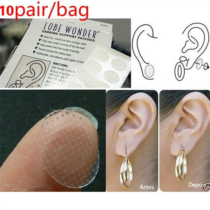 Hypoallergenic invisible earring protection stickers - Earrings - NosCiBe
