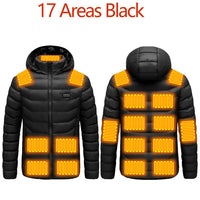 Thumbnail for 17 Areas Heated Jacket USB Winter Outdoor,  Sprots Thermal Coat