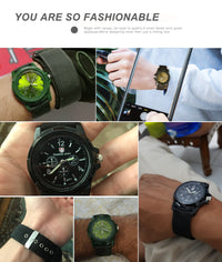 Thumbnail for Men Army Watch Nylon Military Male Quartz Watches Fabric Canvas Strap Casual Cool