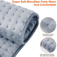 Thumbnail for Electric Foot Warmer Heater Fast Heating Pad Cushion Mat Machine Washable