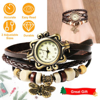 Thumbnail for Vintage Women's Watch Bohemian Handmade Leather Watch Quartz Wrist Watch Fashion - Women's Watch - NosCiBe