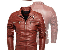 Thumbnail for Men's PU Faux Leather Jacket