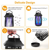 Thumbnail for Bug Zapper Electric UV Mosquito Killer Lamp Insect Killer Light Pest Fly Trap Catcher Harmless Odorless Noiseless