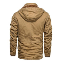 Thumbnail for Mens Hooded Casual Zipper Fleece Jacket
