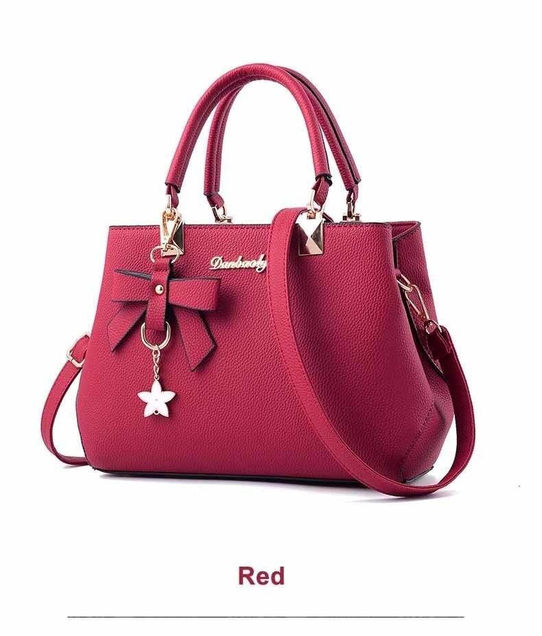 Shoulder Bag Women Designer Luxury Handbags Women Bags Plum Bow Sweet Messenger Crossbody Bag for Women - Handbags - NosCiBe