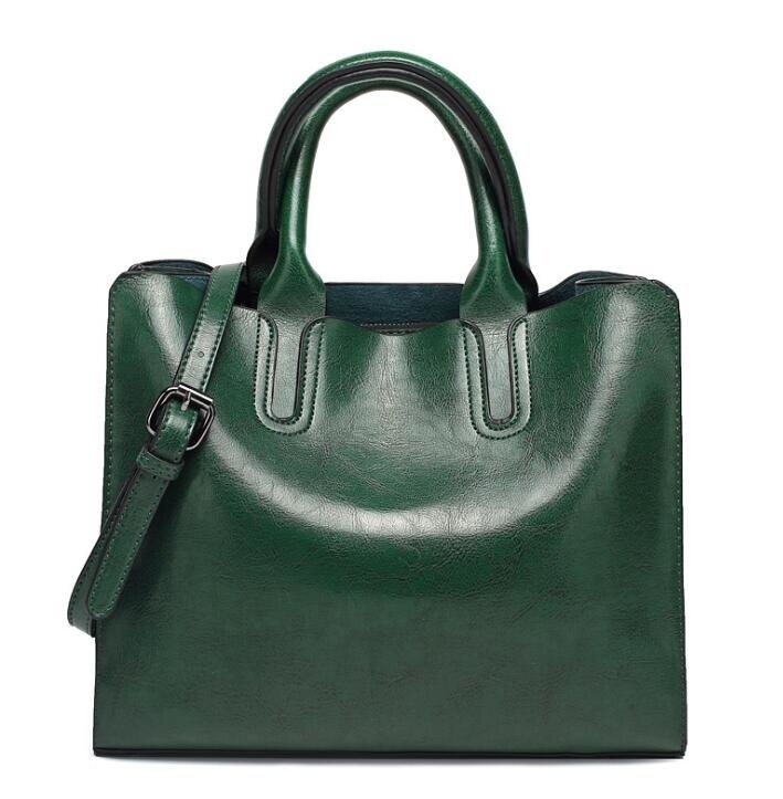 Leather Handbags Big Women Bag Casual Female Bags Trunk Tote Spanish Brand Shoulder Bag Ladies Large Bolsos - Handbags - NosCiBe