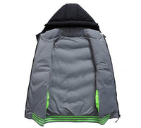Thumbnail for Men's Winter Vest Quilted Padded Winter Sleeveless Jacket with Knitted Hood