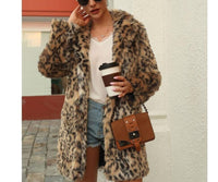 Thumbnail for Faux Fur Coat Long Overcoat