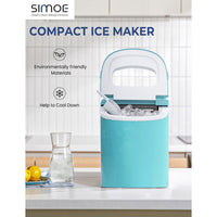 Thumbnail for Mini portable electric ice maker machine with ice scoop