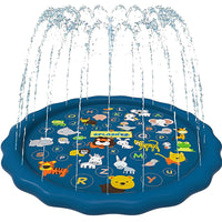 Thumbnail for 100/170 CM Children Pet Water Mat Summer Beach Inflatable Water Spray Pad Lawn Swimming Pool Mat Pet Sprinkler Outdoor Game Toy