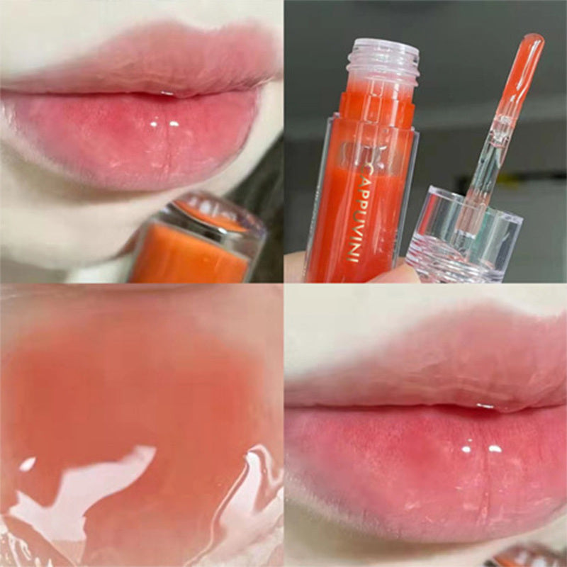 Transparent Lip Gloss Crystal Jelly Mirror Liquid Lipstick - NosCiBe