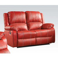 Thumbnail for Zuriel Loveseat (Motion) in Red PU