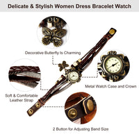 Thumbnail for Vintage Women's Watch Bohemian Handmade Leather Watch Quartz Wrist Watch Fashion - Women's Watch - NosCiBe