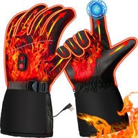 Thumbnail for Heated Gloves, Rechargeable Electric Battery Heating Gloves, Touchscreen Heated Gloves