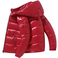Thumbnail for Winter Men Puffer Jackets Bubble Padded Detachable Hat Warm  Waterproof No Wash