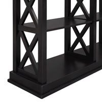 Thumbnail for Trexm console table with 3-tier open storage spaces for living room, narrow sofa entryway or hallway