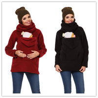 Thumbnail for Mashion maternity dress multi-function kangaroo sweater baby wear coat