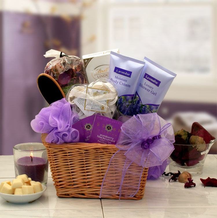Lavender Relaxation Spa Gift Basket - NosCiBe