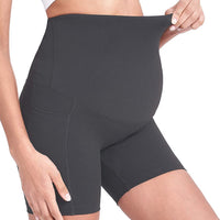 Thumbnail for Maternity shorts seamless pregnancy underwear shapewear fitness yoga running shorts high waist