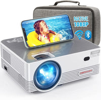Thumbnail for Native 1080P WiFi Bluetooth Projector, DBPOWER 8000L Full HD Outdoor Movie Projector Support iOS/Android - Native - NosCiBe