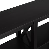 Thumbnail for Trexm console table with 3-tier open storage spaces for living room, narrow sofa entryway or hallway