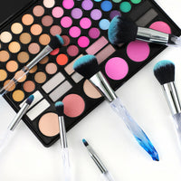 Thumbnail for Professional makeup brush set of 10 pcs with crystal handle foundation brush - NosCiBe