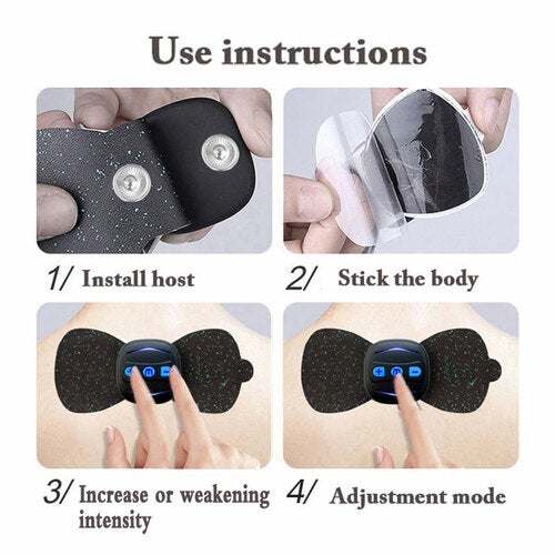 USB Rechargeable TENS Body Massager Massage Patch Massagers for Arm Leg Physiotherapy Masajeador Muscle Stimulator Health Care