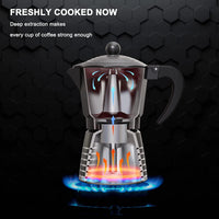 Thumbnail for Stovetop Espresso Maker;  Aluminum Moka Pot Gift Set for Christmas