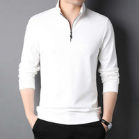 Thumbnail for Mens Casual Stand Collar Long Sleeve Top - Casual - NosCiBe