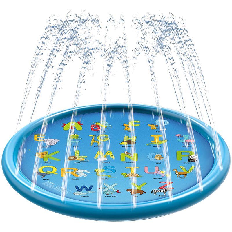 100/170 CM Children Pet Water Mat Summer Beach Inflatable Water Spray Pad Lawn Swimming Pool Mat Pet Sprinkler Outdoor Game Toy