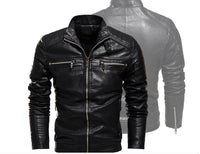 Thumbnail for Men's PU Faux Leather Jacket