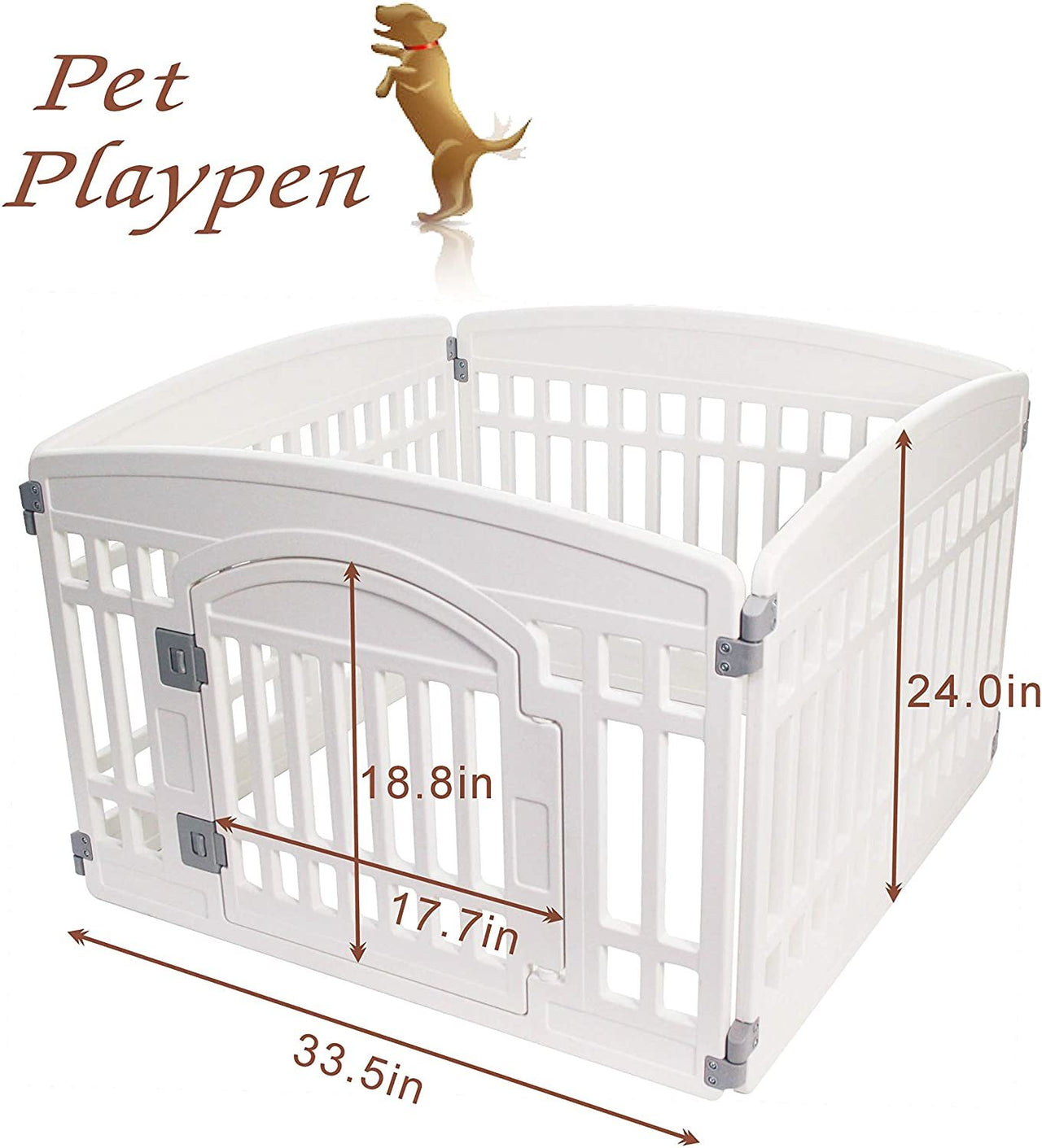 Pet playpen foldable gate for dogs