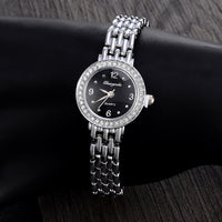 Thumbnail for Casual Clock Silver Bracelet Watch Women Rhinestone Quartz Wristwatch