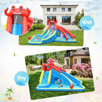 Thumbnail for Inflatable Water Slide Crab Dual Slide Bounce House Without Blower