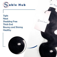 Thumbnail for Sable Hub 10A Brazilian Body Wave 4 Bundles (3 Body Wave + 1 Closure) Natural Human Hair Bundle