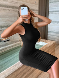 Thumbnail for Body-Con Sexy Solid Sleeveless Dress