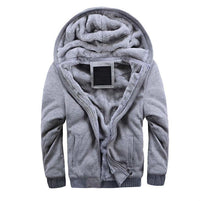 Thumbnail for Mens Hoodies Fleece Hooded Sweatershirt Winter Warm Thick Coat Jackets